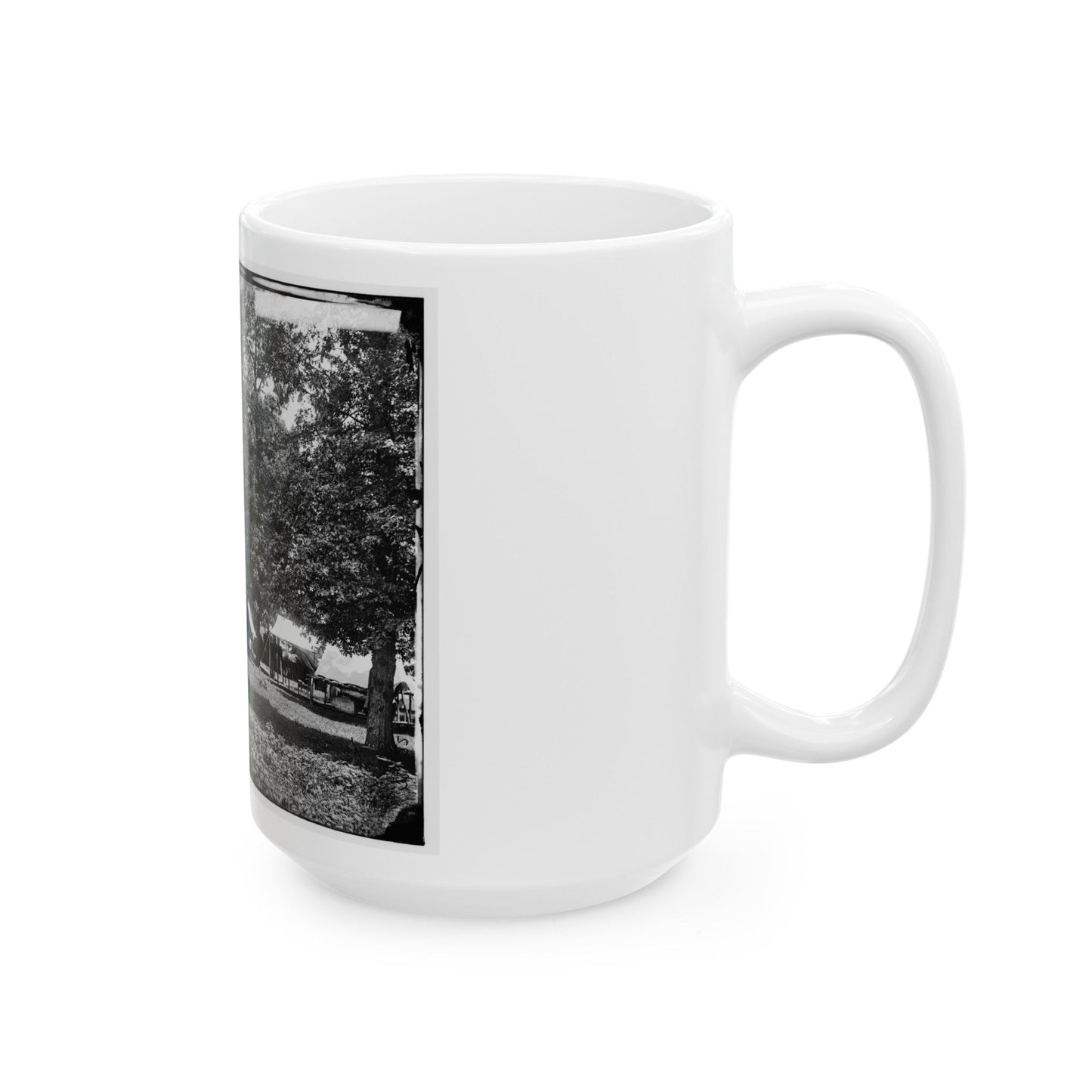 Washington, District Of Columbia (Vicinity). Gen. William F. Bartlett's Headquarters (U.S. Civil War) White Coffee Mug-The Sticker Space