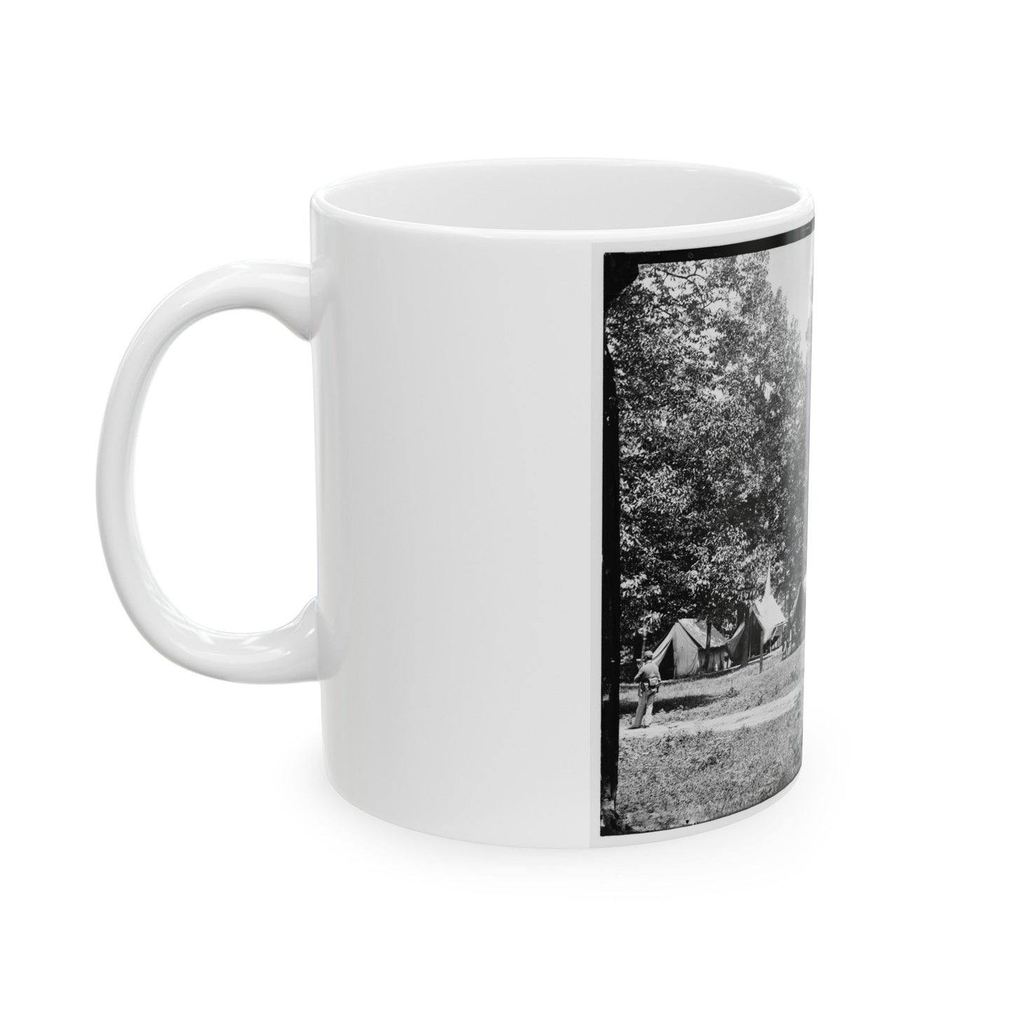 Washington, District Of Columbia (Vicinity). Gen. William F. Bartlett's Headquarters (U.S. Civil War) White Coffee Mug-The Sticker Space