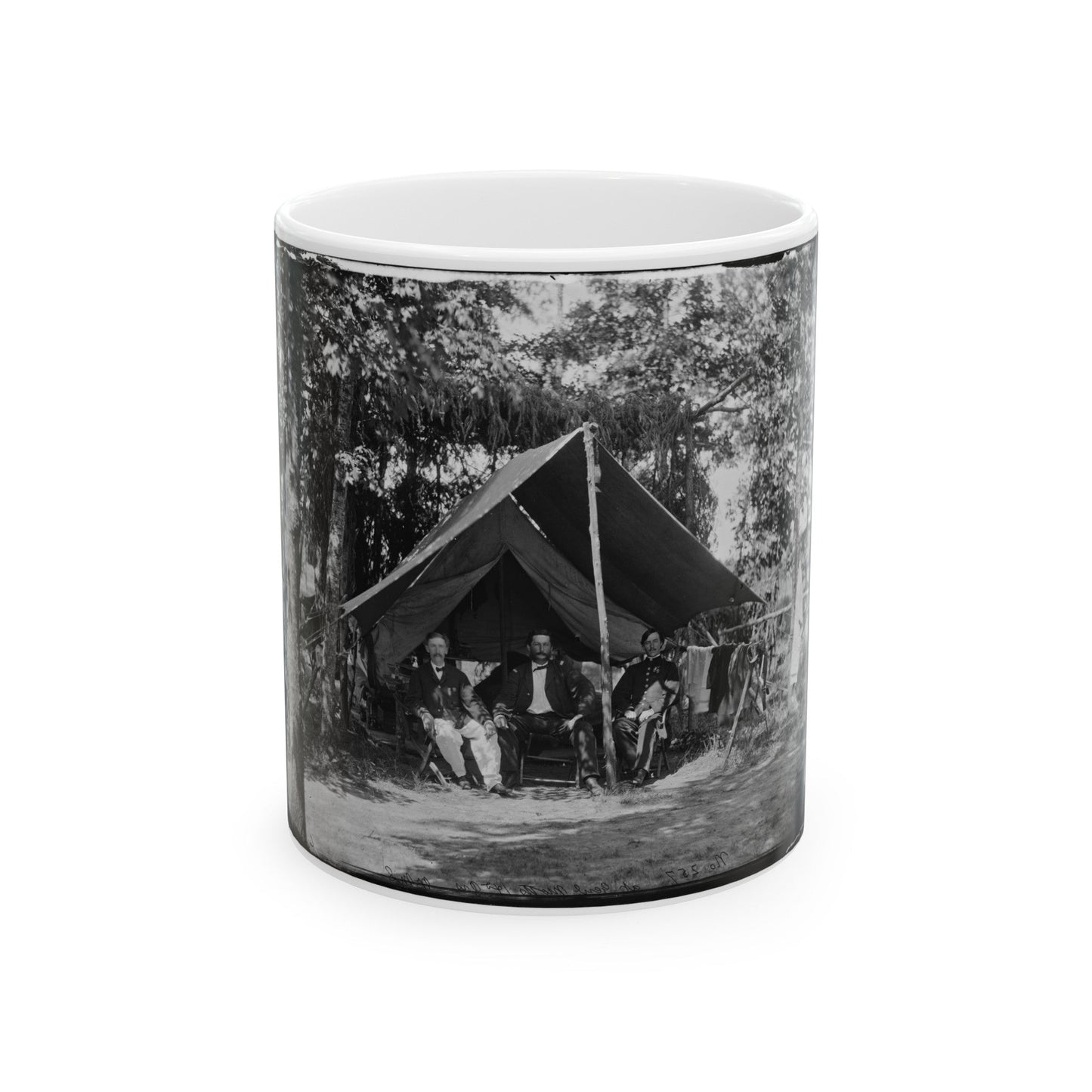 Washington, District Of Columbia (Vicinity). Headquarters Of Gen. Gershom Mott (U.S. Civil War) White Coffee Mug-11oz-The Sticker Space