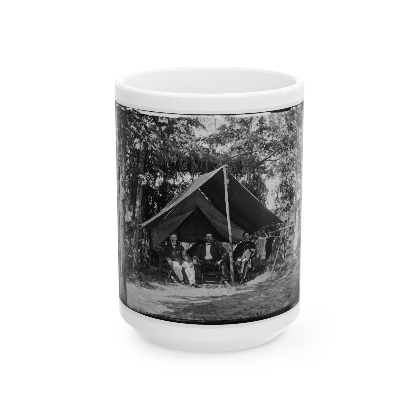 Washington, District Of Columbia (Vicinity). Headquarters Of Gen. Gershom Mott (U.S. Civil War) White Coffee Mug-15oz-The Sticker Space