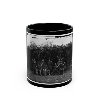 Washington, District Of Columbia (Vicinity). Officers Of 3d U.S. Infantry (U.S. Civil War) Black Coffee Mug-11oz-The Sticker Space