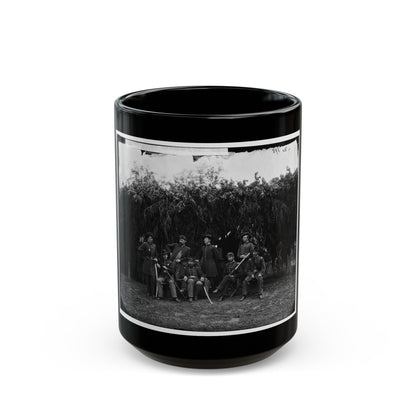 Washington, District Of Columbia (Vicinity). Officers Of 3d U.S. Infantry (U.S. Civil War) Black Coffee Mug-15oz-The Sticker Space