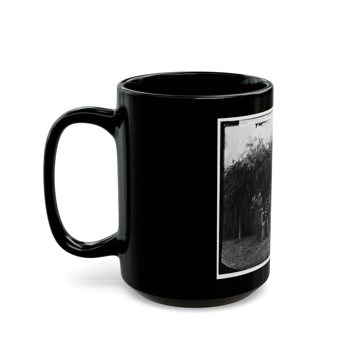 Washington, District Of Columbia (Vicinity). Officers Of 3d U.S. Infantry (U.S. Civil War) Black Coffee Mug-The Sticker Space