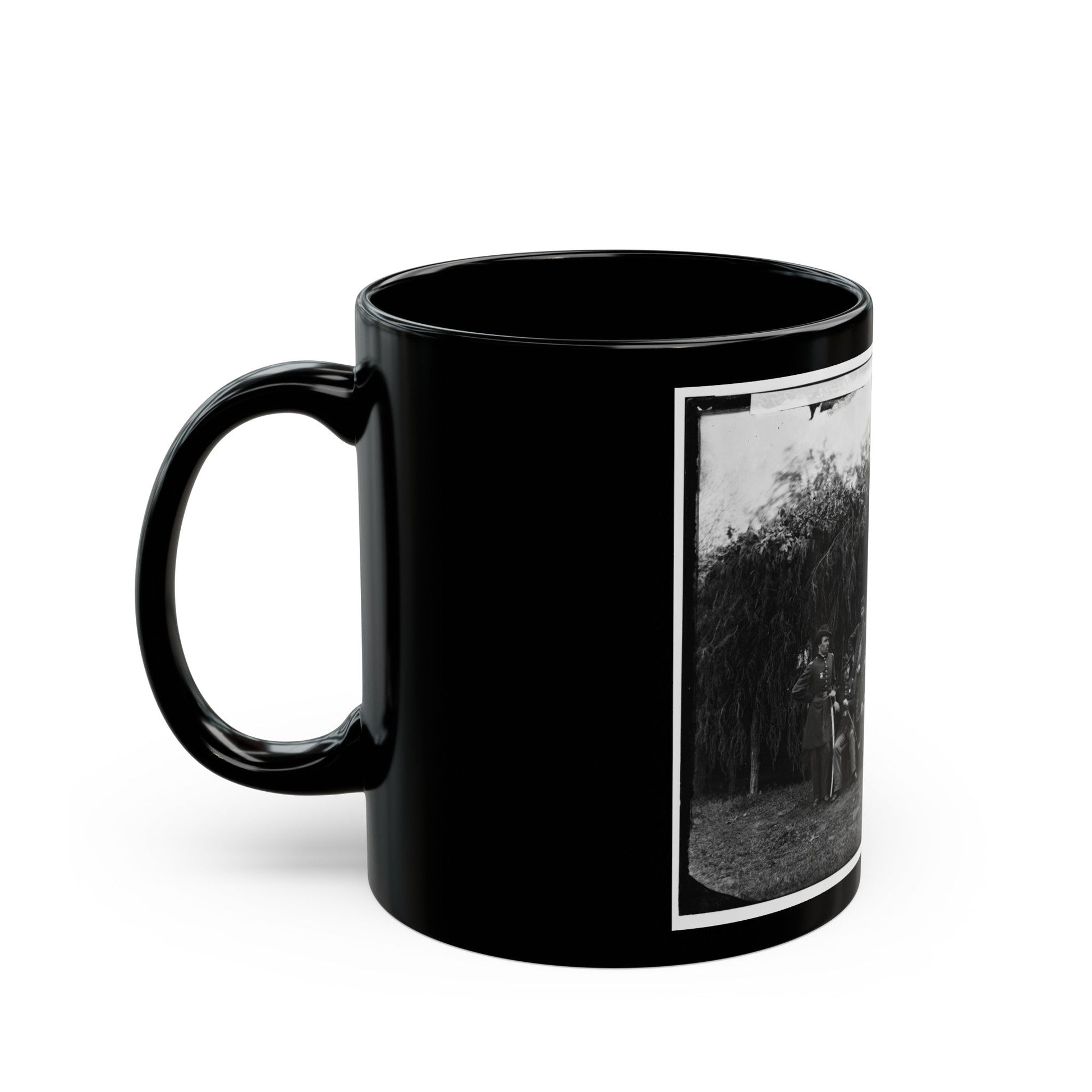 Washington, District Of Columbia (Vicinity). Officers Of 3d U.S. Infantry (U.S. Civil War) Black Coffee Mug-The Sticker Space