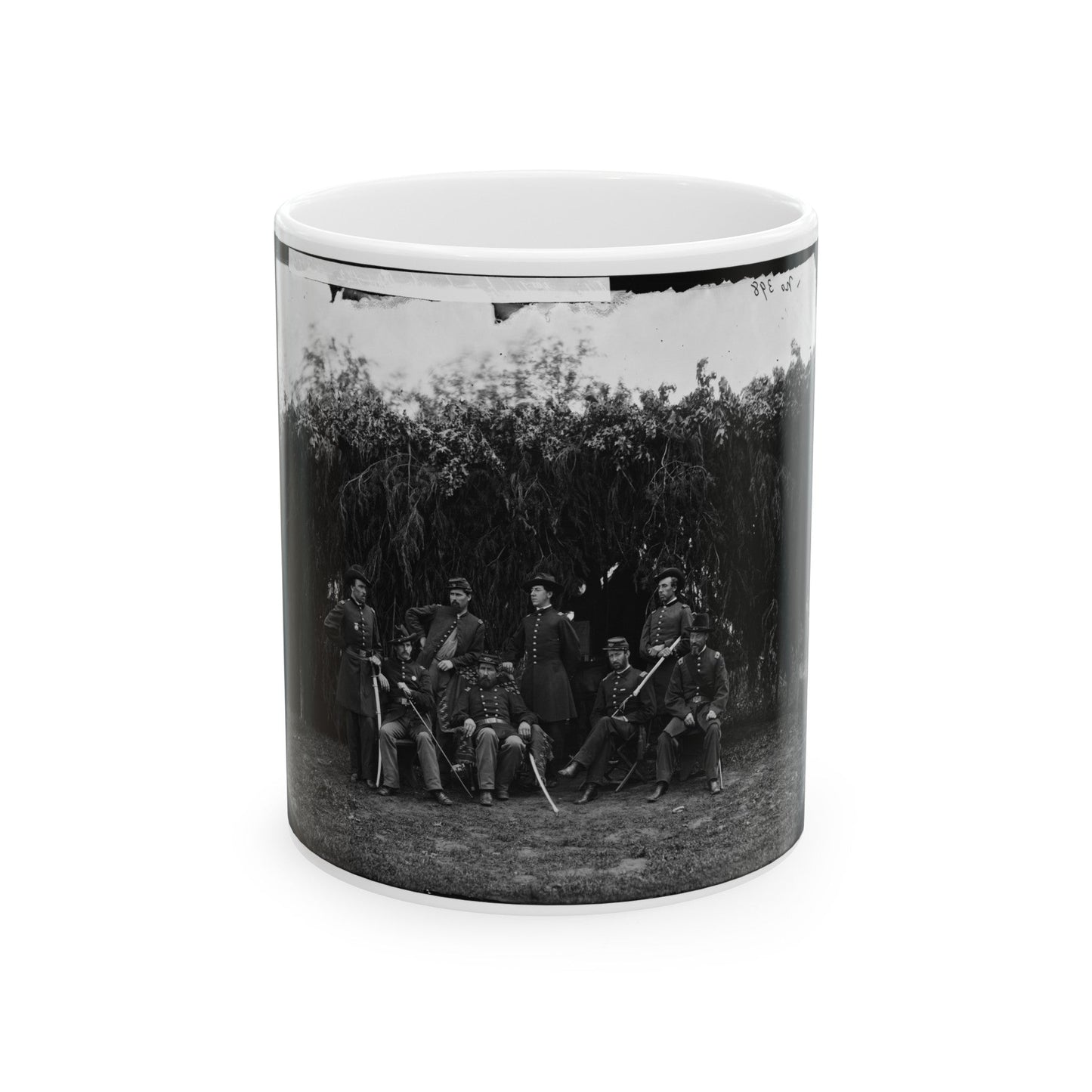 Washington, District Of Columbia (Vicinity). Officers Of 3d U.S. Infantry (U.S. Civil War) White Coffee Mug-11oz-The Sticker Space