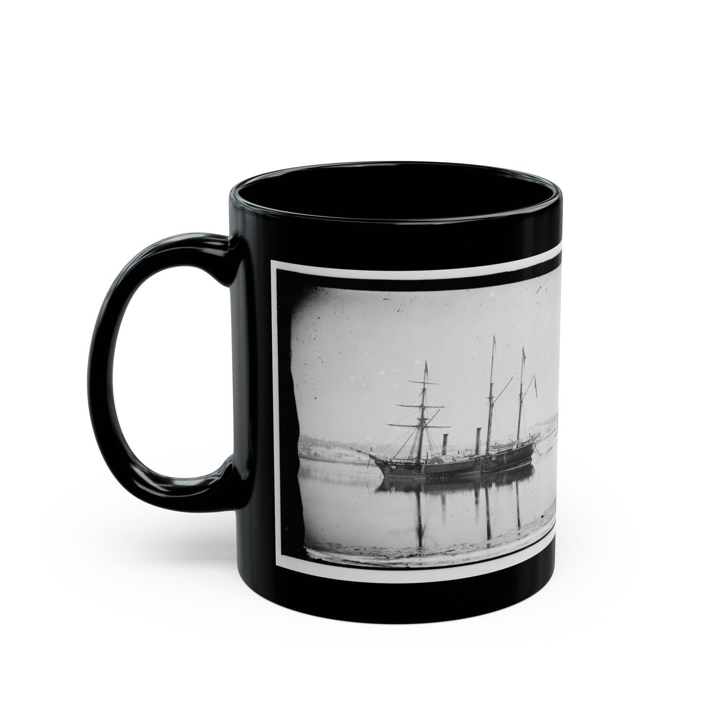 Washington, District Of Columbia. Brazilian Steamer 001 (U.S. Civil War) Black Coffee Mug-The Sticker Space