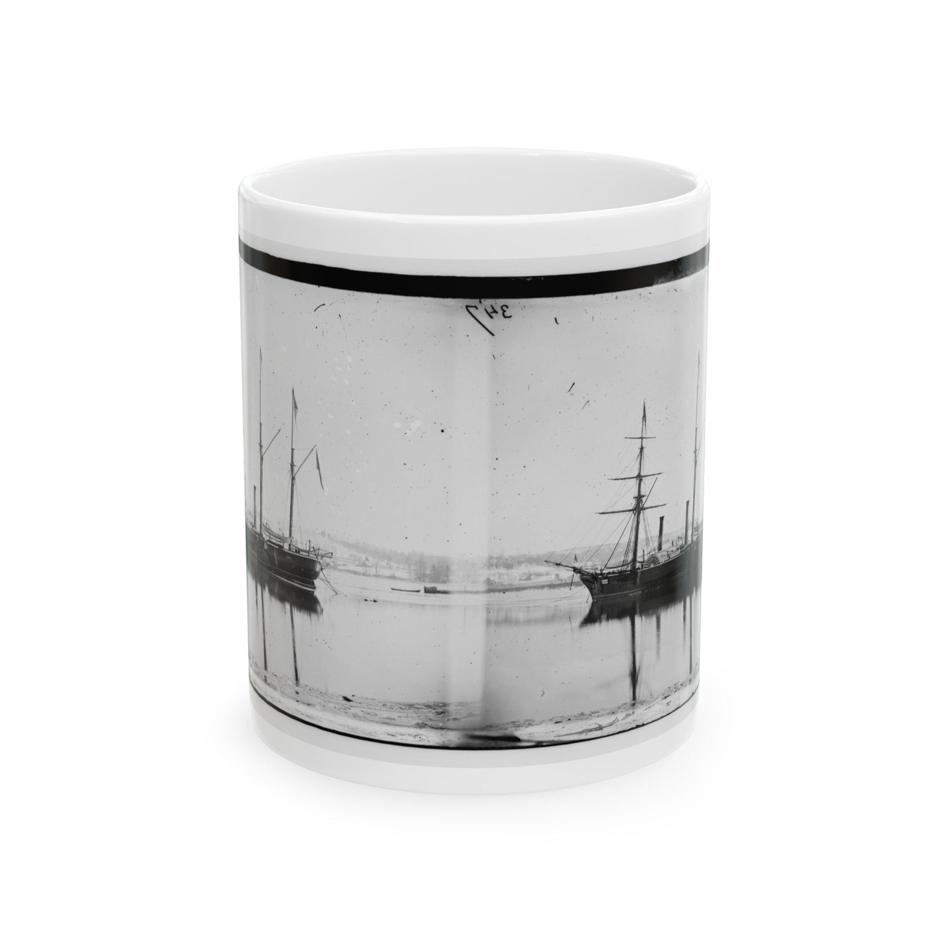 Washington, District Of Columbia. Brazilian Steamer 001 (U.S. Civil War) White Coffee Mug-11oz-The Sticker Space