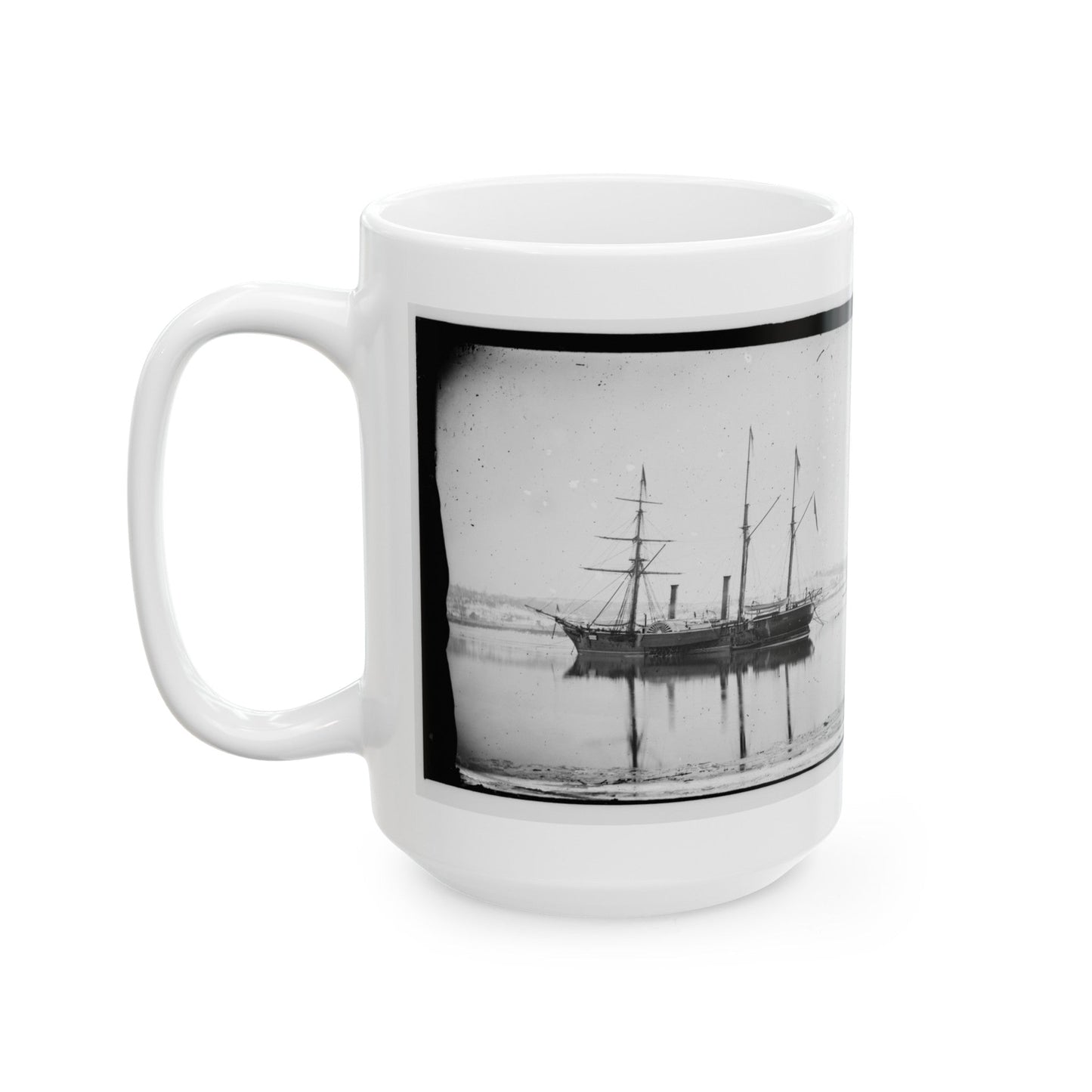 Washington, District Of Columbia. Brazilian Steamer 001 (U.S. Civil War) White Coffee Mug-The Sticker Space