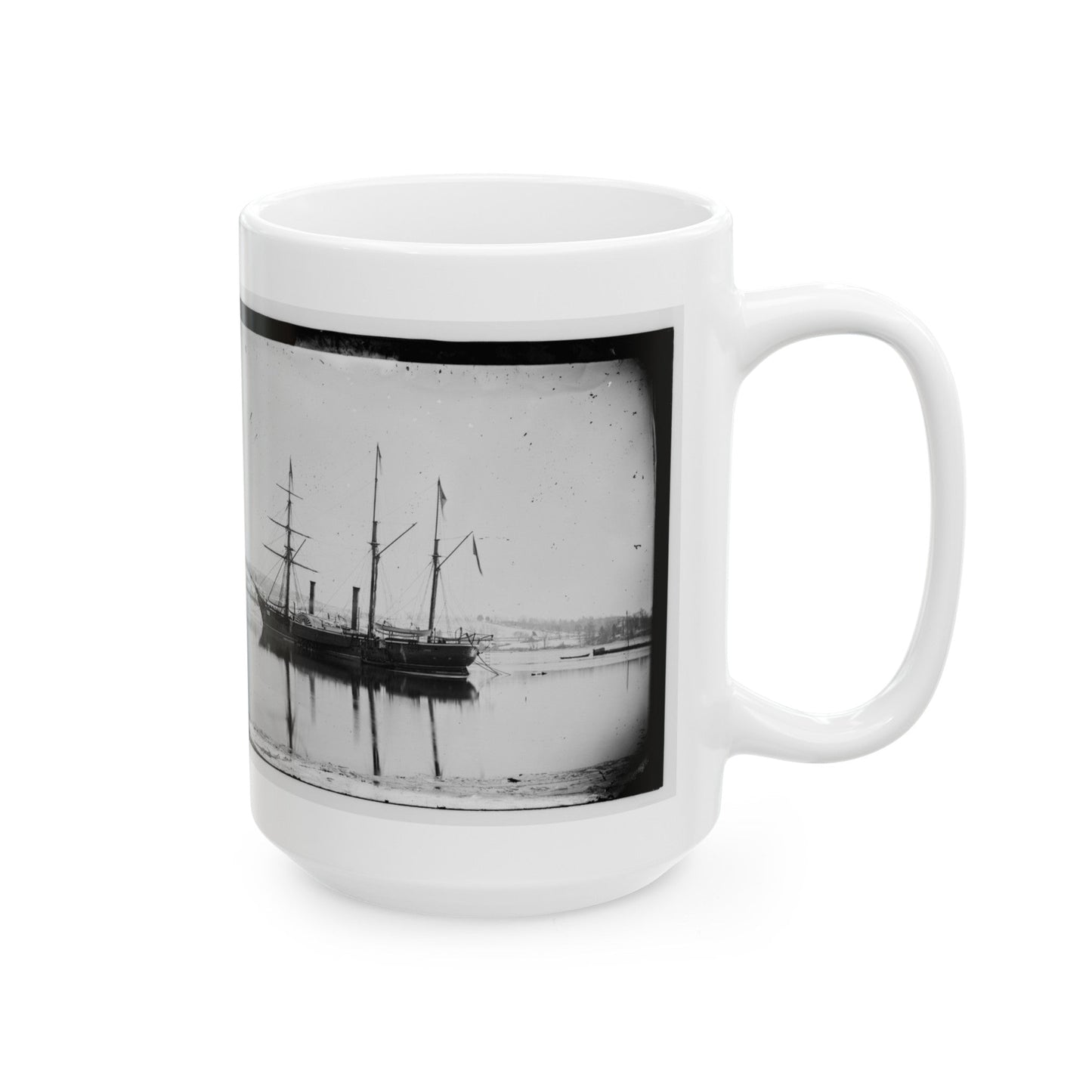 Washington, District Of Columbia. Brazilian Steamer 001 (U.S. Civil War) White Coffee Mug-The Sticker Space