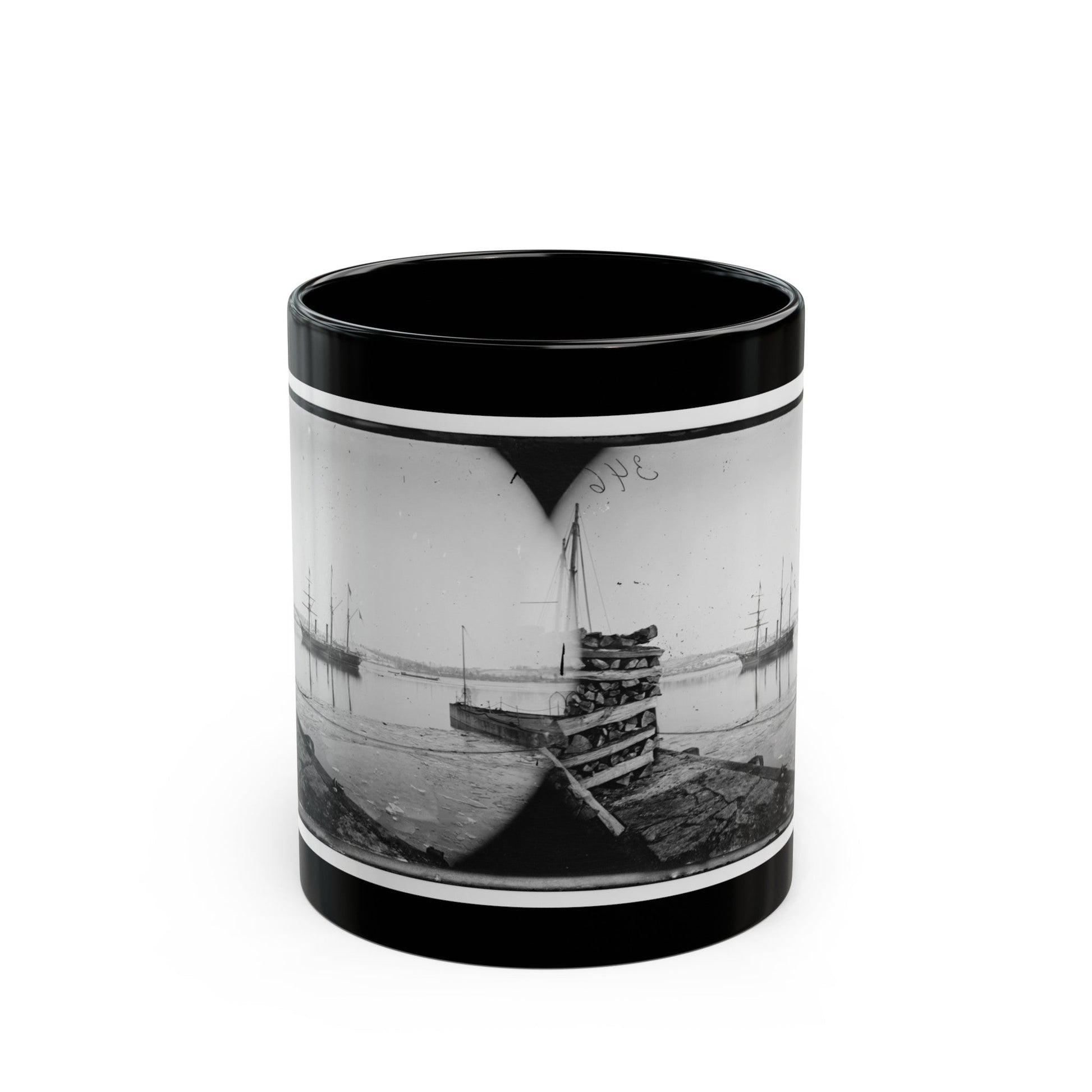 Washington, District Of Columbia. Brazilian Steamer (U.S. Civil War) Black Coffee Mug-11oz-The Sticker Space