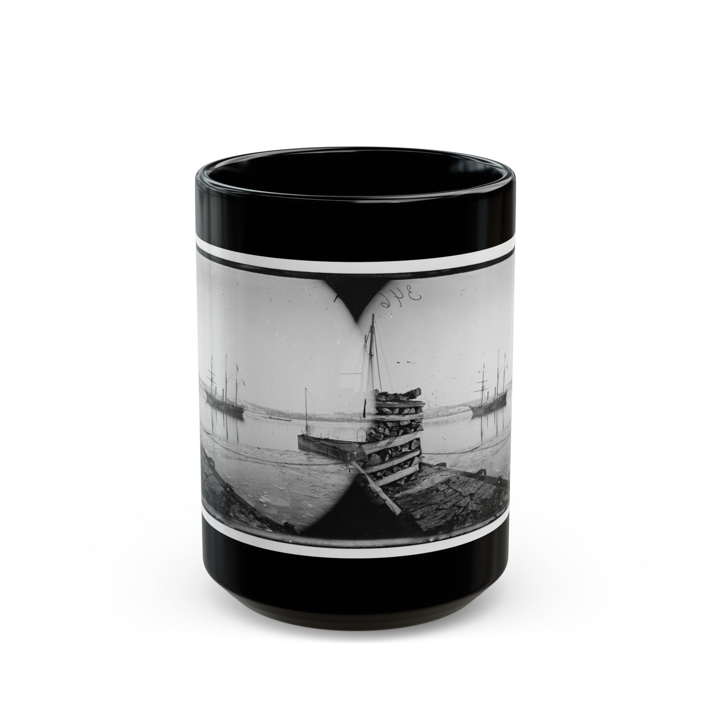 Washington, District Of Columbia. Brazilian Steamer (U.S. Civil War) Black Coffee Mug-15oz-The Sticker Space