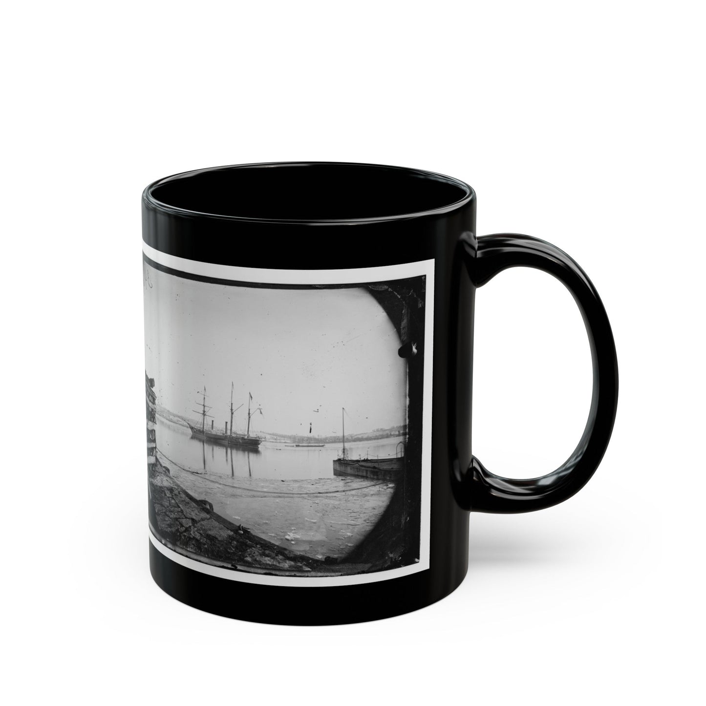 Washington, District Of Columbia. Brazilian Steamer (U.S. Civil War) Black Coffee Mug-The Sticker Space