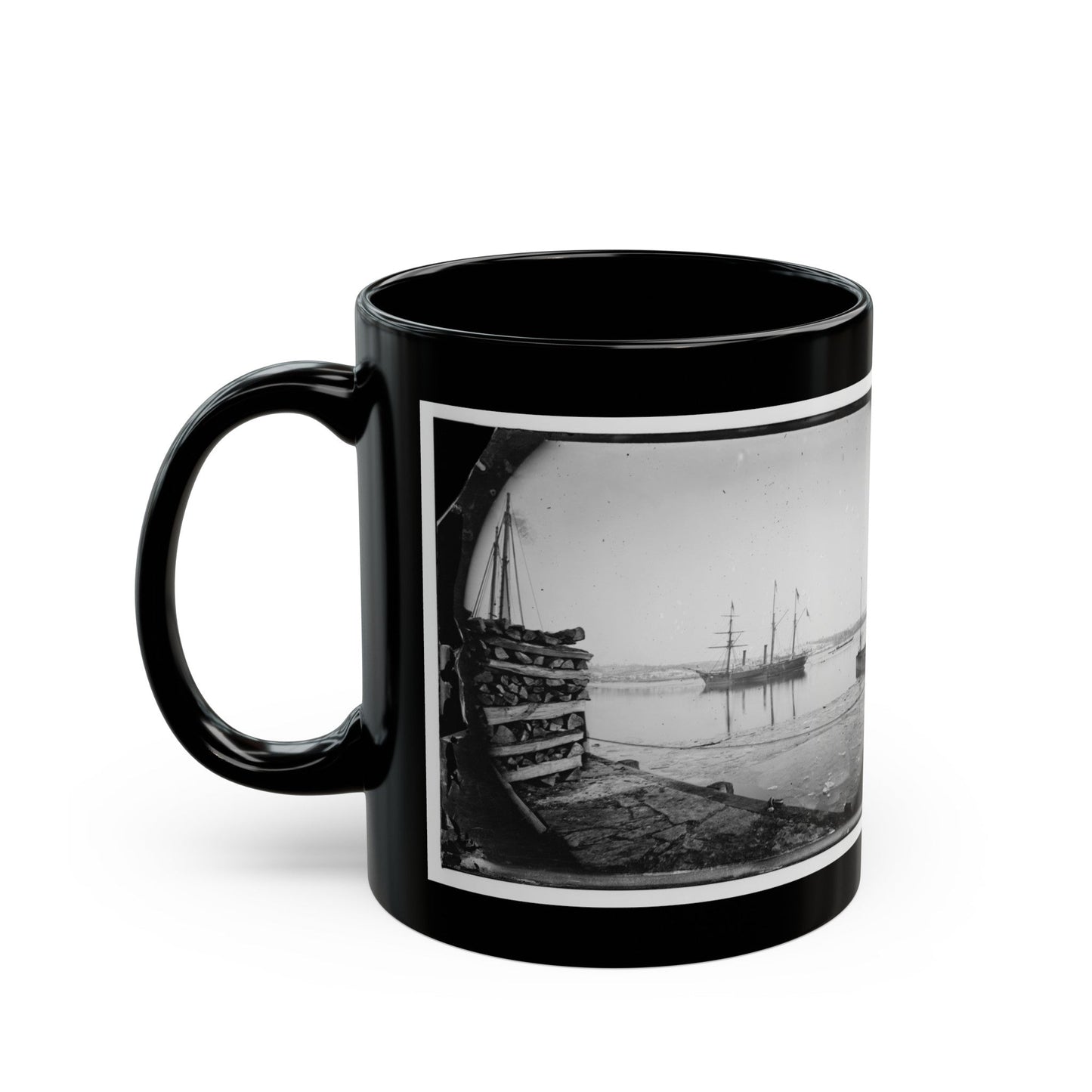 Washington, District Of Columbia. Brazilian Steamer (U.S. Civil War) Black Coffee Mug-The Sticker Space