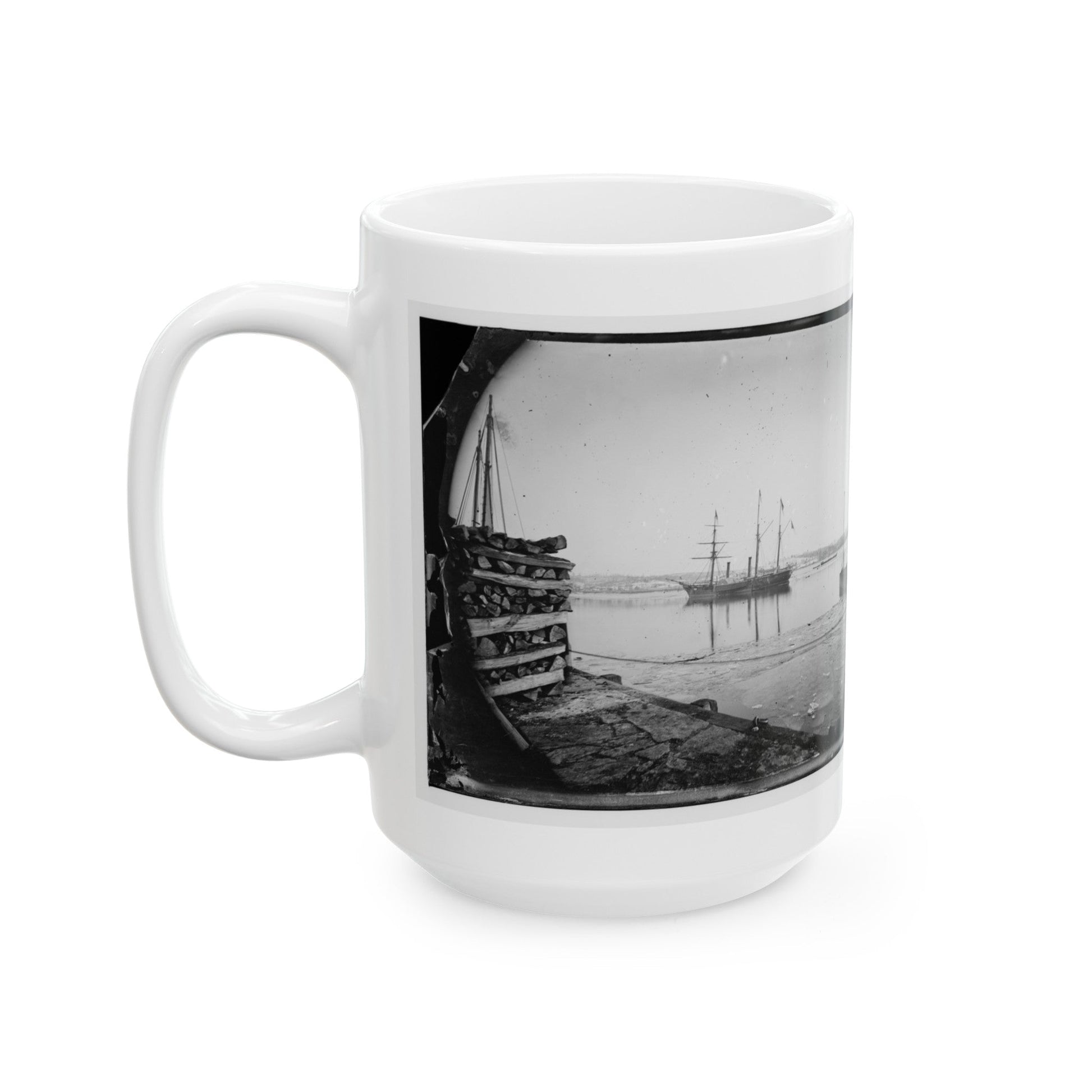 Washington, District Of Columbia. Brazilian Steamer (U.S. Civil War) White Coffee Mug-The Sticker Space