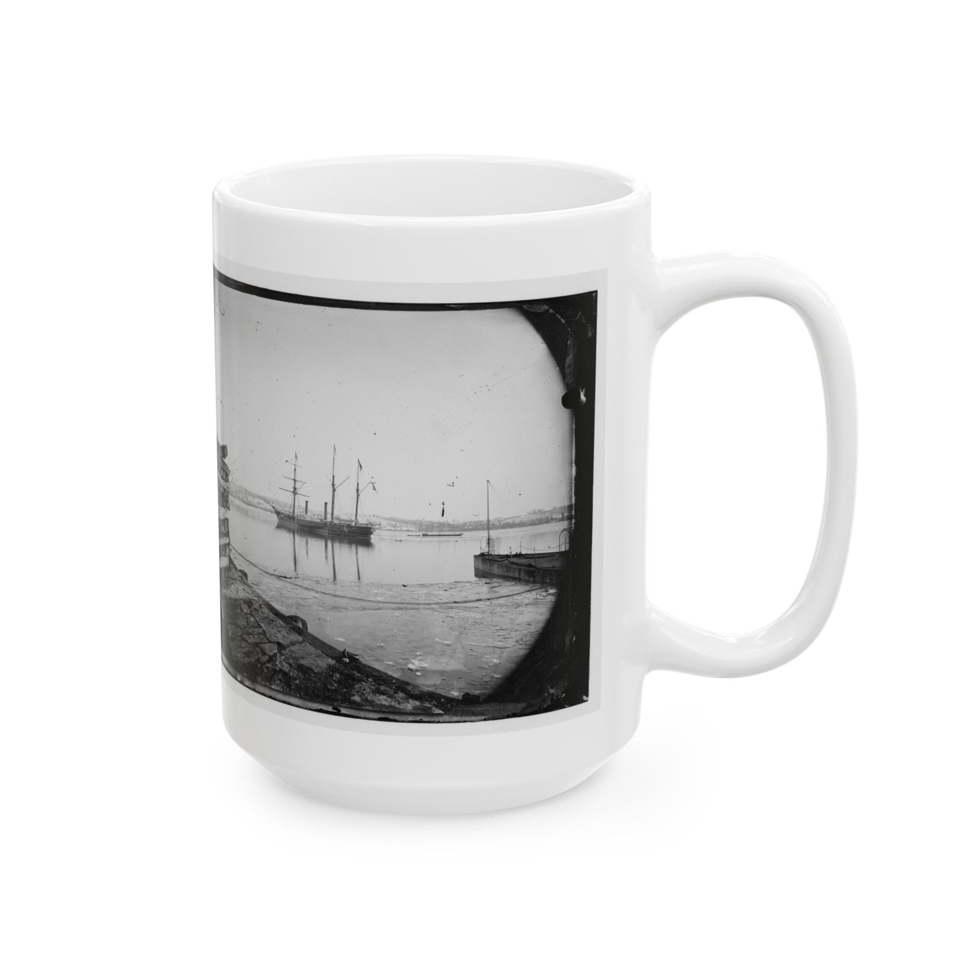 Washington, District Of Columbia. Brazilian Steamer (U.S. Civil War) White Coffee Mug-The Sticker Space