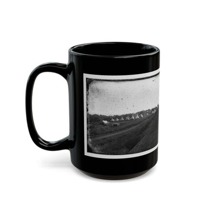 Washington, District Of Columbia. Camp Beside Fort Totten (U.S. Civil War) Black Coffee Mug-The Sticker Space