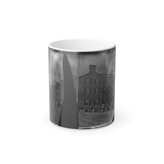 Washington, District of Columbia. Group in Front of Building (U.S. Civil War) Color Morphing Mug 11oz-11oz-The Sticker Space
