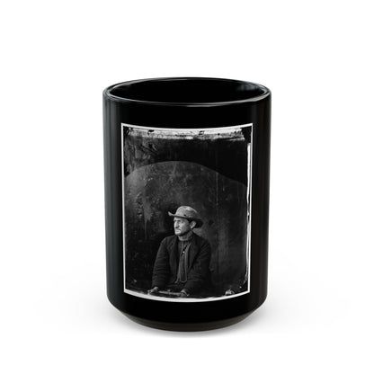 Washington Navy Yard, D.C. Edman Spangler, A Conspirator, In Hat And Manacled (U.S. Civil War) Black Coffee Mug-15oz-The Sticker Space