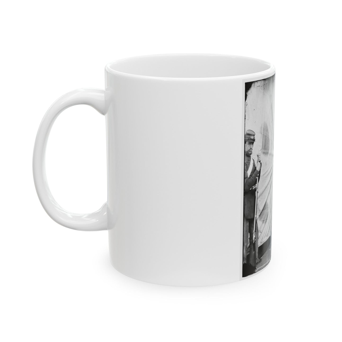 Washington Navy Yard, D.C. Lewis Payne, The Conspirator Who Attacked Secretary Seward, Standing In Overcoat And Hat (U.S. Civil War) White Coffee Mug-The Sticker Space