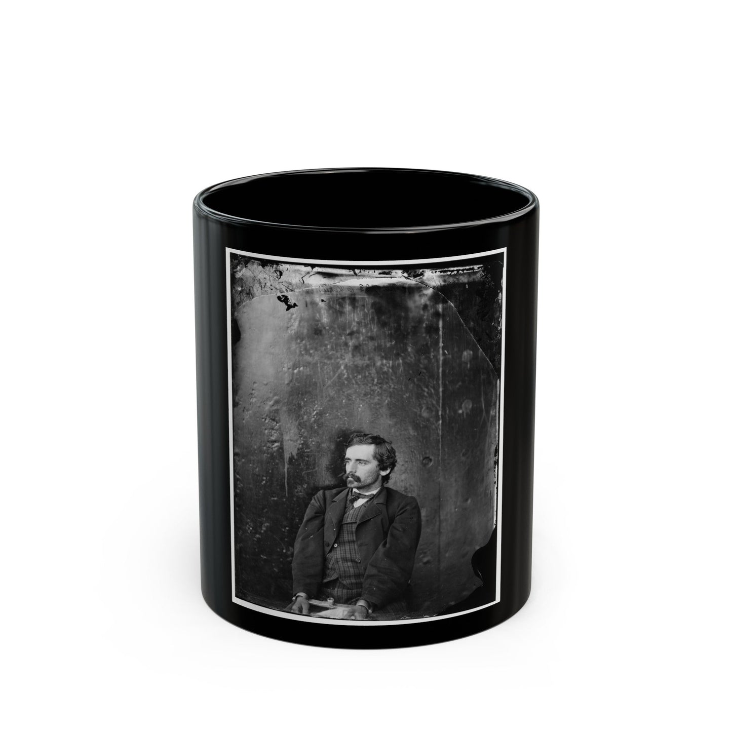 Washington Navy Yard, D.C. Michael O'laughlin, A Conspirator, Manacled (U.S. Civil War) Black Coffee Mug-11oz-The Sticker Space