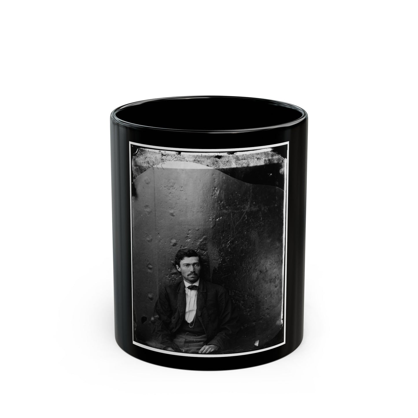 Washington Navy Yard, D.C. Samuel Arnold, A Conspirator (U.S. Civil War) Black Coffee Mug-11oz-The Sticker Space