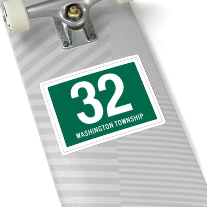 Washington Township Route 32 Paulding County Ohio (Ohio) (Road Sign) STICKER Vinyl Kiss-Cut Decal - The Sticker Space