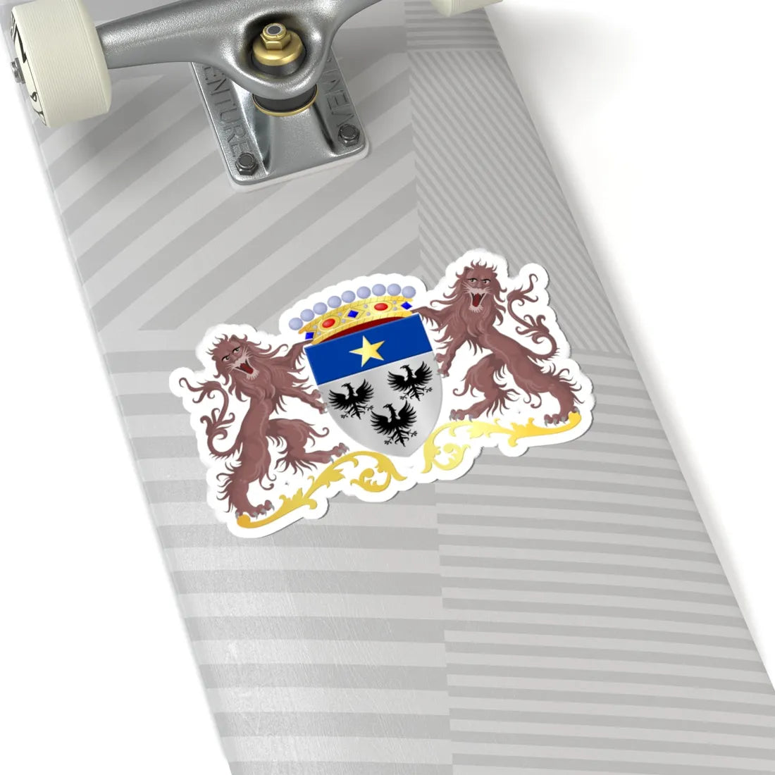Wasseiges wapen (Belgium) (Coat of Arms) STICKER Vinyl Kiss-Cut Decal - The Sticker Space