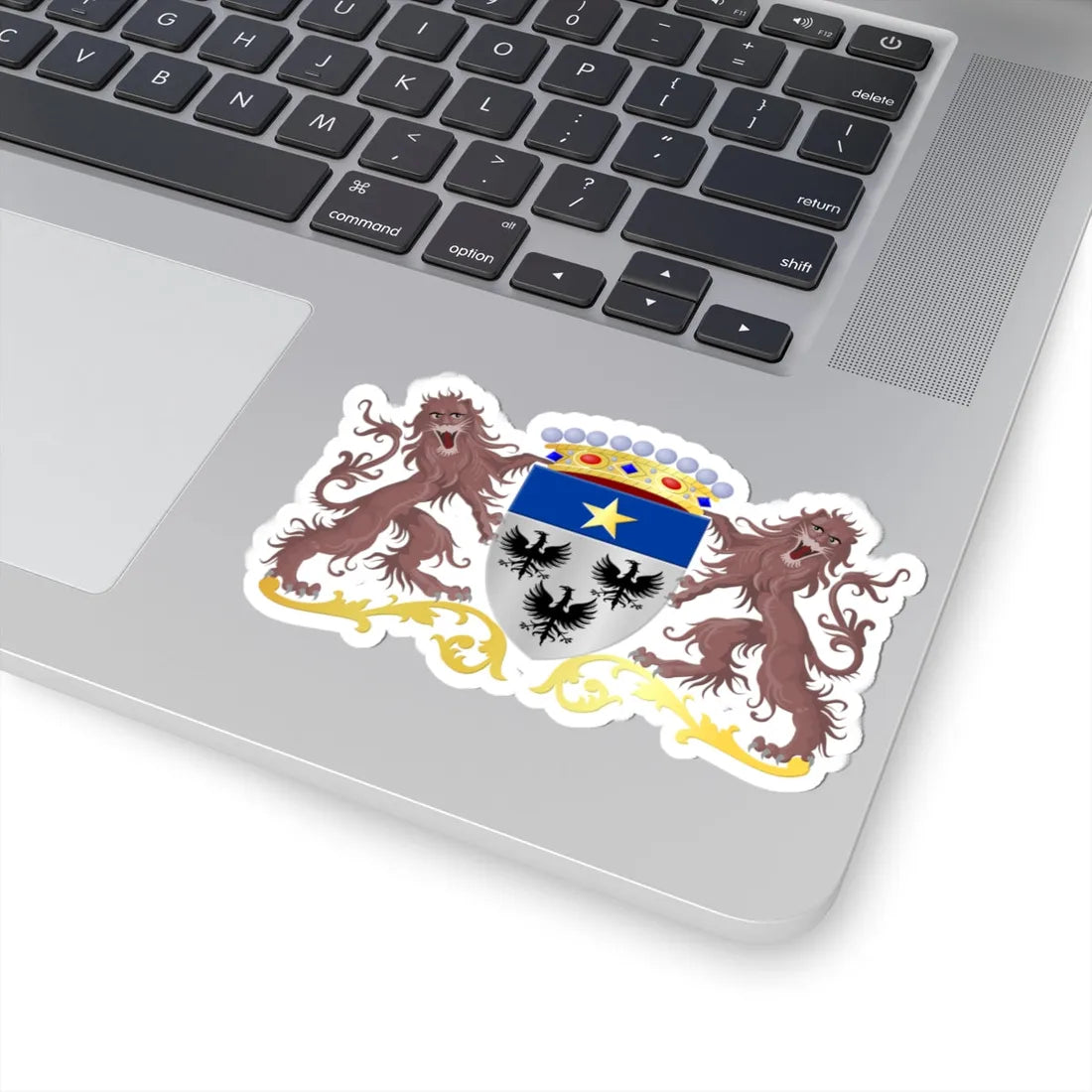 Wasseiges wapen (Belgium) (Coat of Arms) STICKER Vinyl Kiss-Cut Decal - The Sticker Space