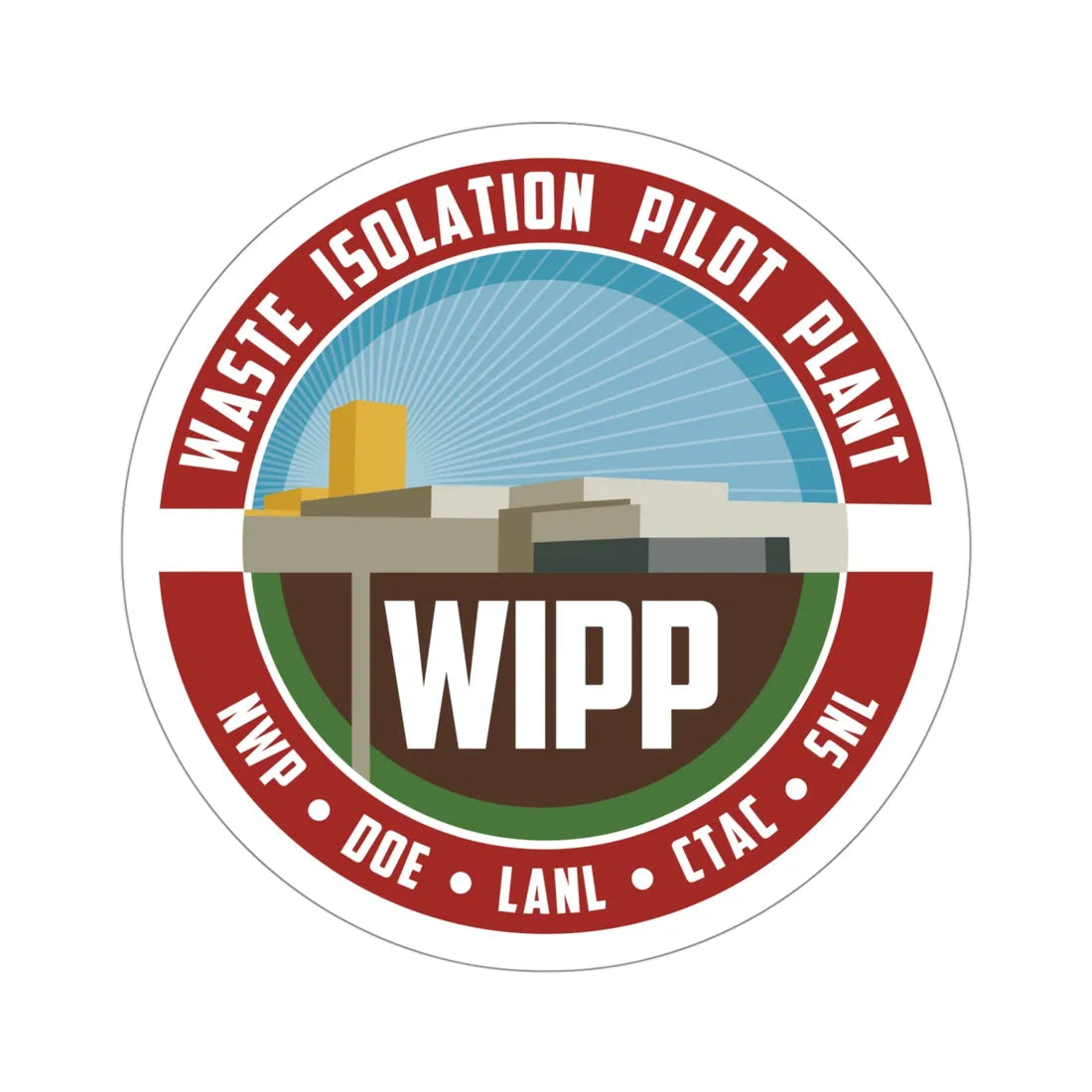 Waste Isolation Pilot Plant STICKER Vinyl Die-Cut Decal 4 Inch - The Sticker Space