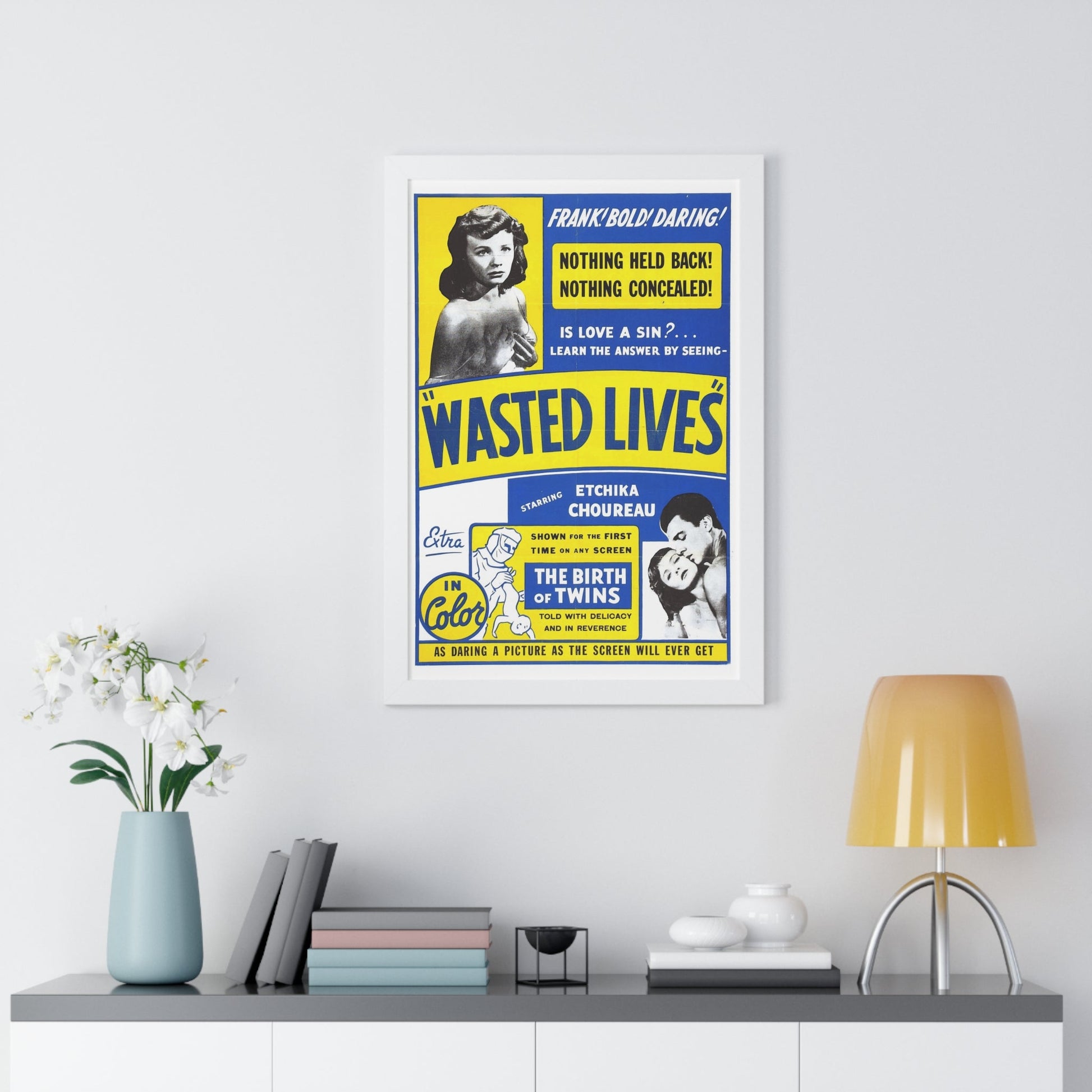 WASTED LIVES 1957 - Framed Movie Poster-The Sticker Space