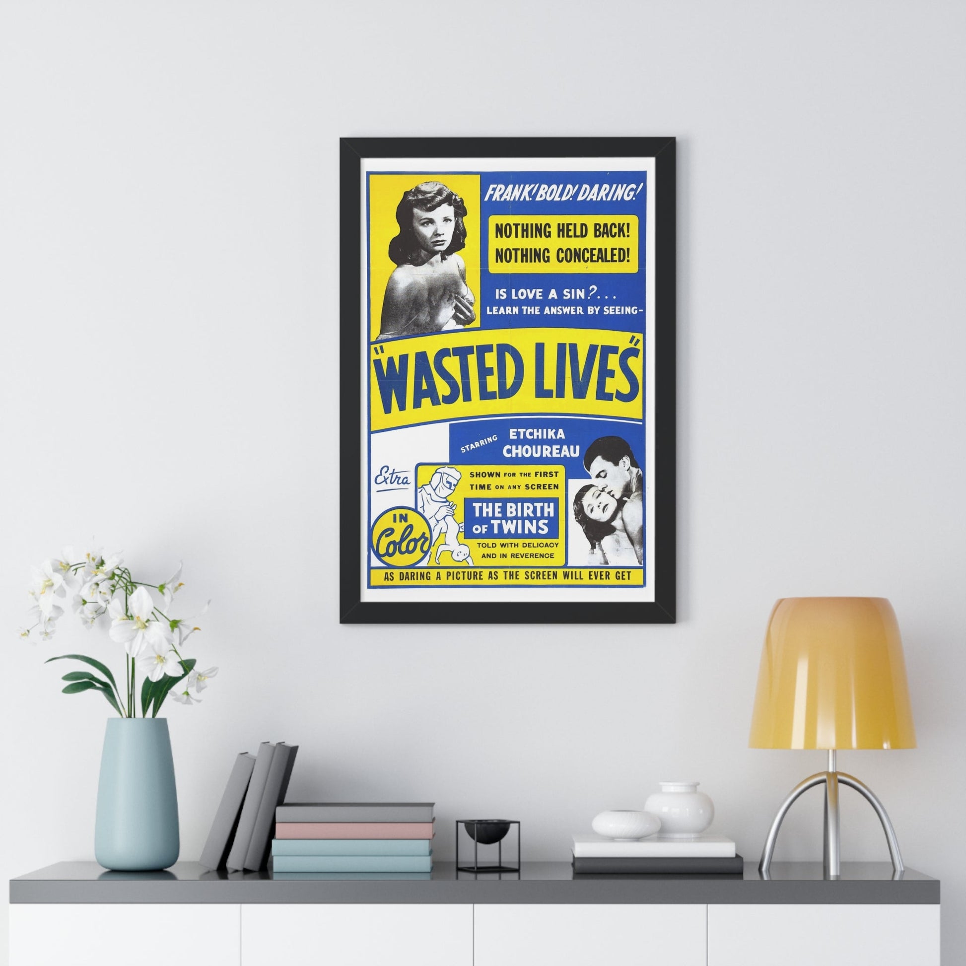 WASTED LIVES 1957 - Framed Movie Poster-The Sticker Space