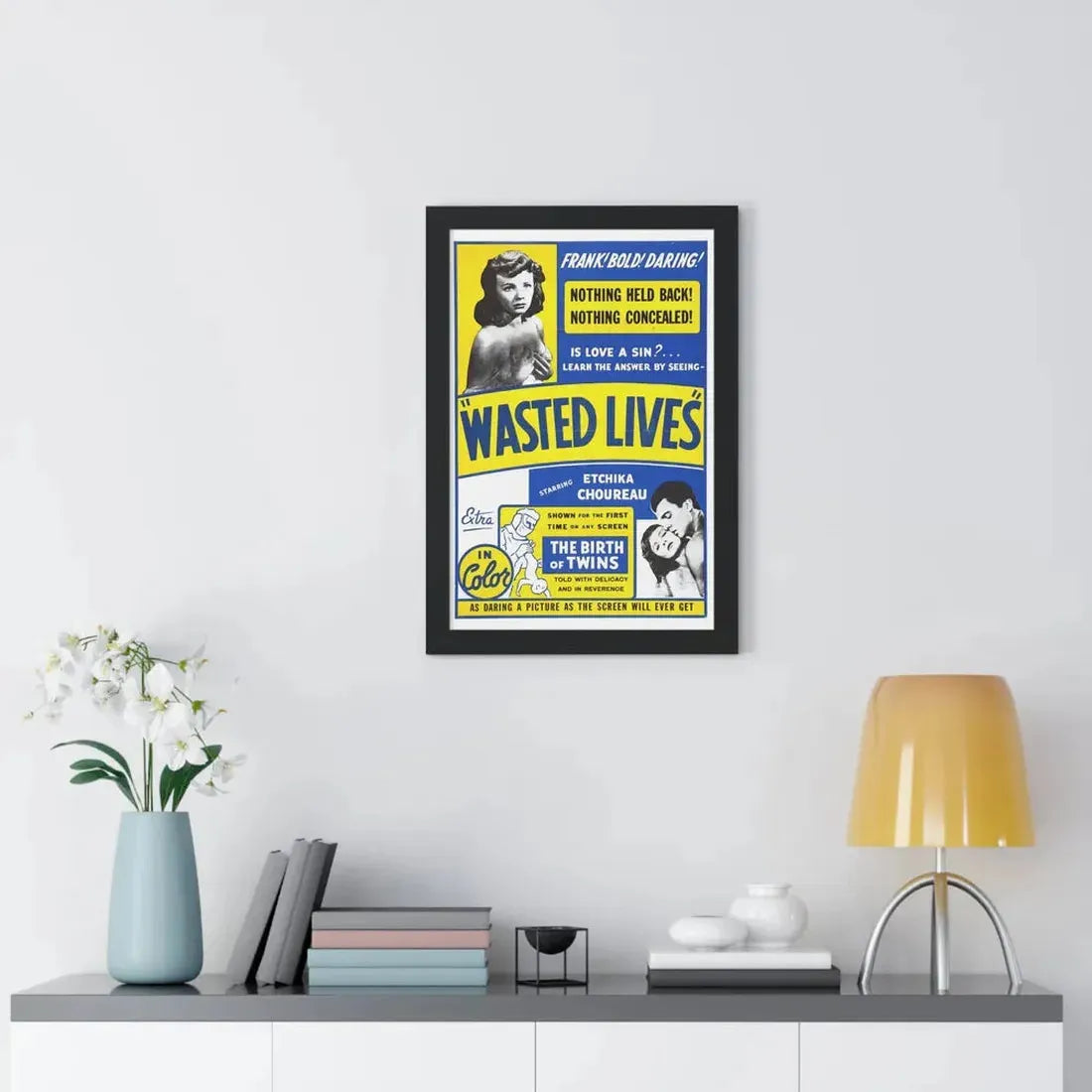 WASTED LIVES 1957 - Framed Movie Poster - The Sticker Space