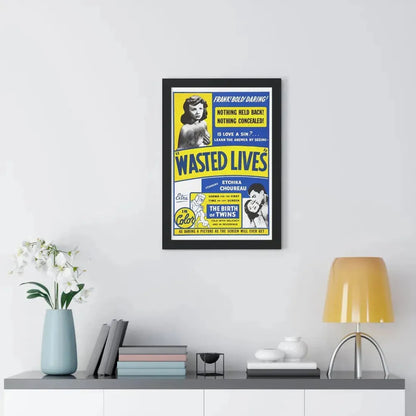 WASTED LIVES 1957 - Framed Movie Poster - The Sticker Space