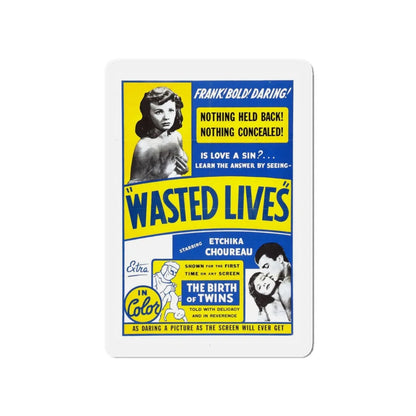 WASTED LIVES 1957 Movie Poster - Refrigerator Magnet 4 Inch - The Sticker Space
