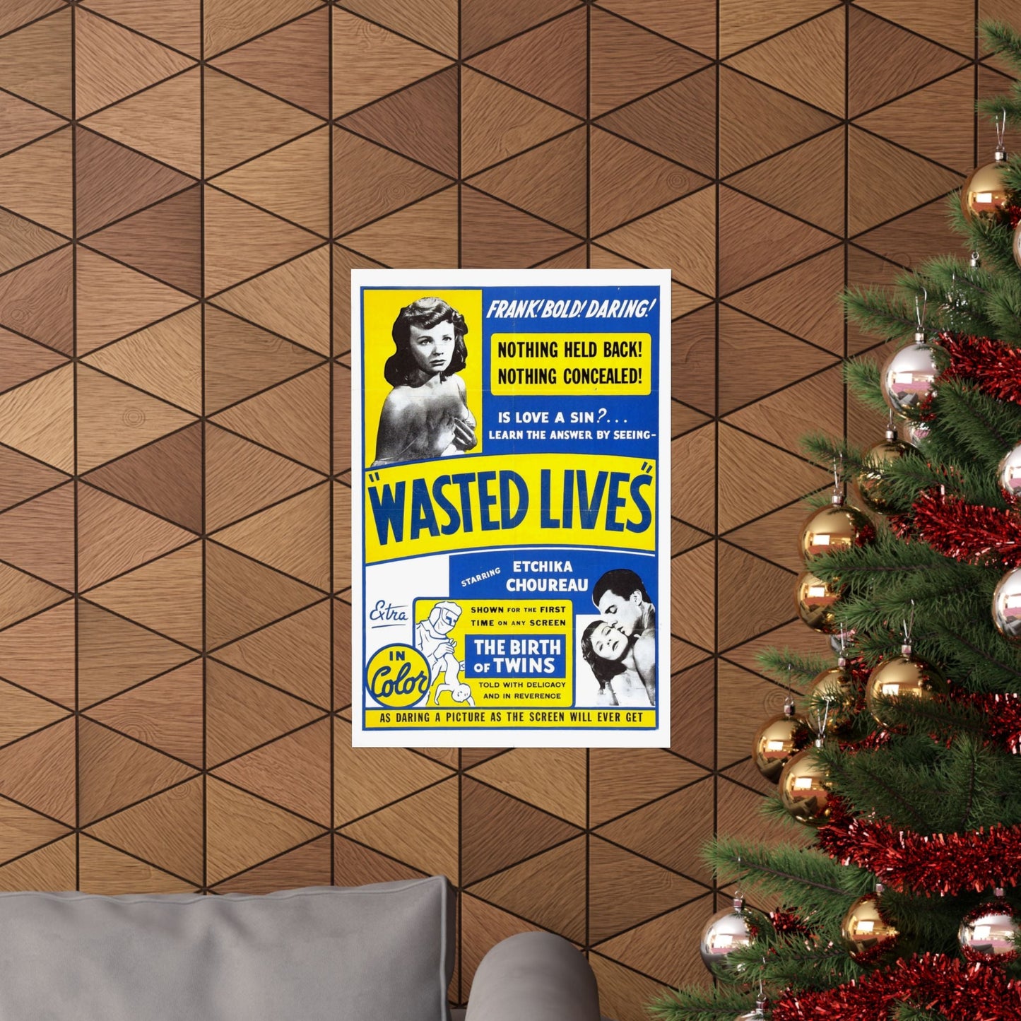 WASTED LIVES 1957 - Paper Movie Poster-The Sticker Space