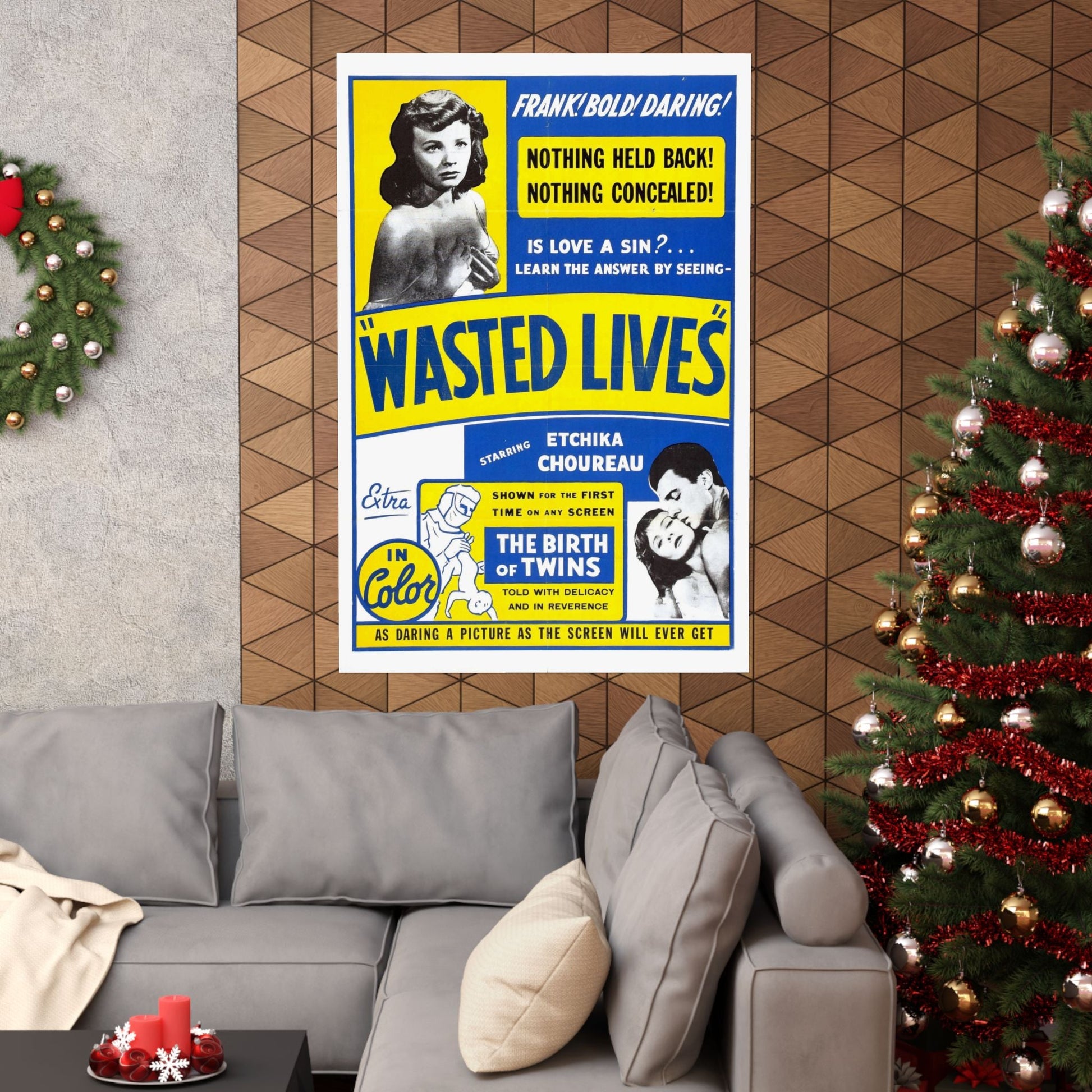 WASTED LIVES 1957 - Paper Movie Poster-The Sticker Space