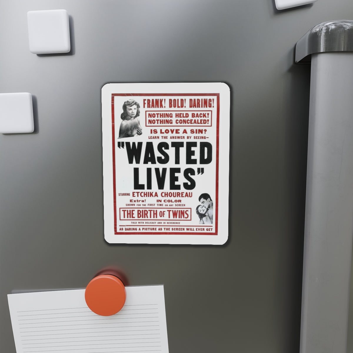 WASTED LIVES (2) 1957 Movie Poster - Refrigerator Magnet-The Sticker Space