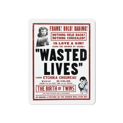 WASTED LIVES (2) 1957 Movie Poster - Refrigerator Magnet-6 × 6"-The Sticker Space