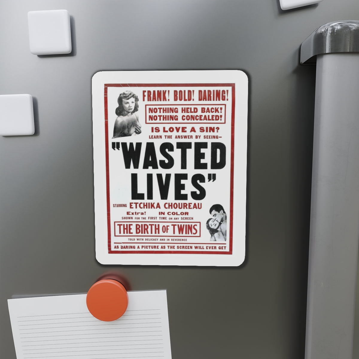 WASTED LIVES (2) 1957 Movie Poster - Refrigerator Magnet-The Sticker Space