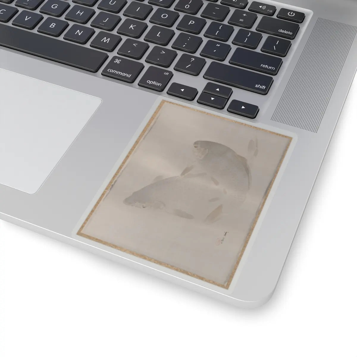 Watanabe Seitei - Carp swimming - ca. 1887 - STICKER Vinyl Kiss-Cut Decal