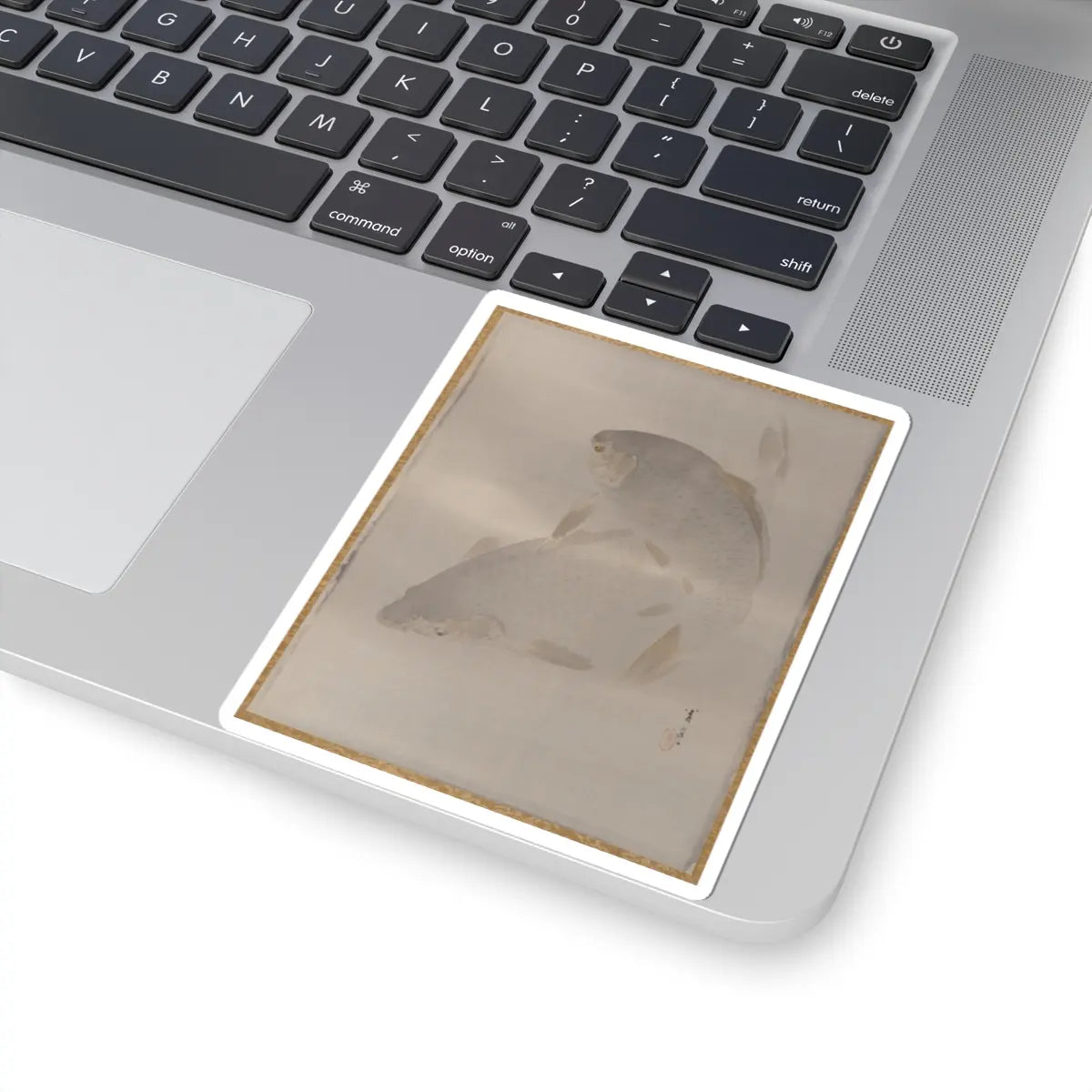 Watanabe Seitei - Carp swimming - ca. 1887 - STICKER Vinyl Kiss-Cut Decal