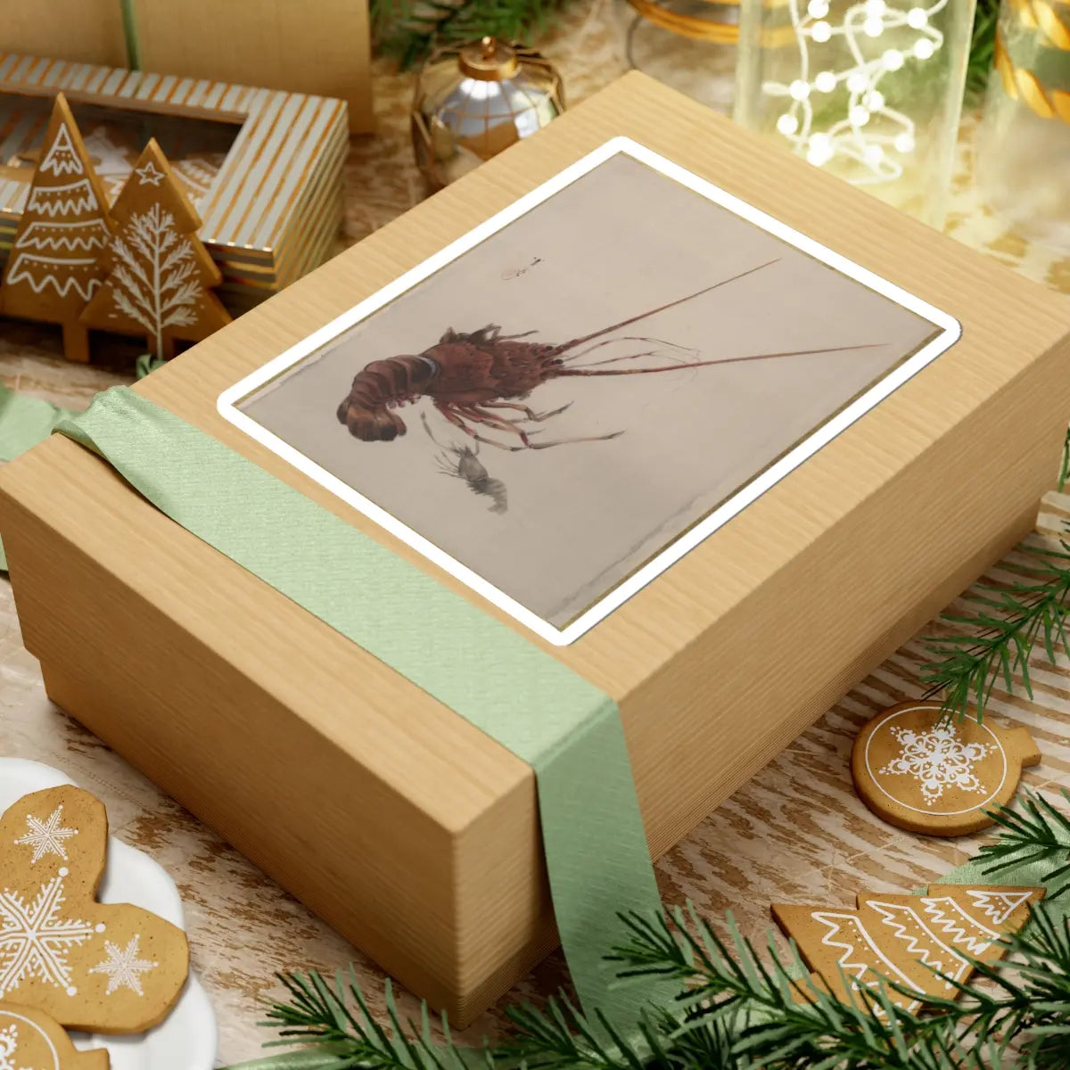 Watanabe Seitei - Crayfish - ca. 1887 - STICKER Vinyl Kiss-Cut Decal