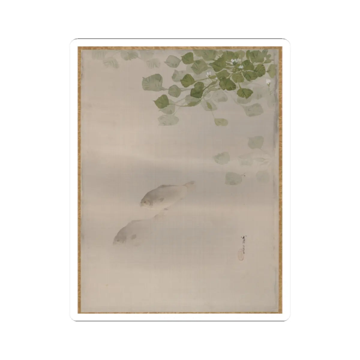 Watanabe Seitei - Fishes - ca. 1887 - STICKER Vinyl Kiss-Cut Decal