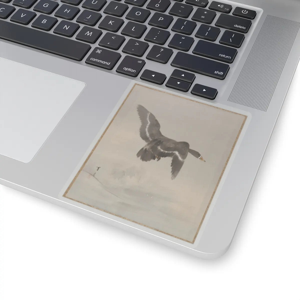 Watanabe Seitei - Flying Goose - ca. 1887 - STICKER Vinyl Kiss-Cut Decal