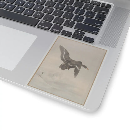 Watanabe Seitei - Flying Goose - ca. 1887 - STICKER Vinyl Kiss-Cut Decal