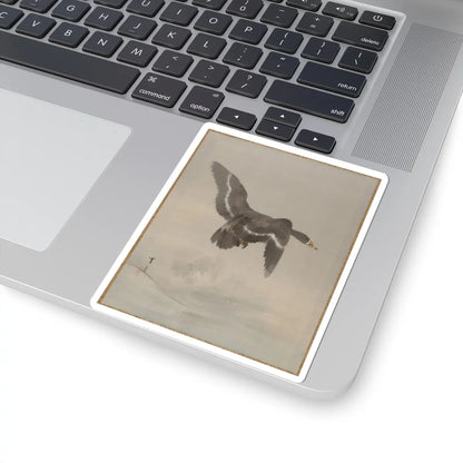 Watanabe Seitei - Flying Goose - ca. 1887 - STICKER Vinyl Kiss-Cut Decal