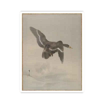 Watanabe Seitei - Flying Goose - ca. 1887 - STICKER Vinyl Kiss-Cut Decal