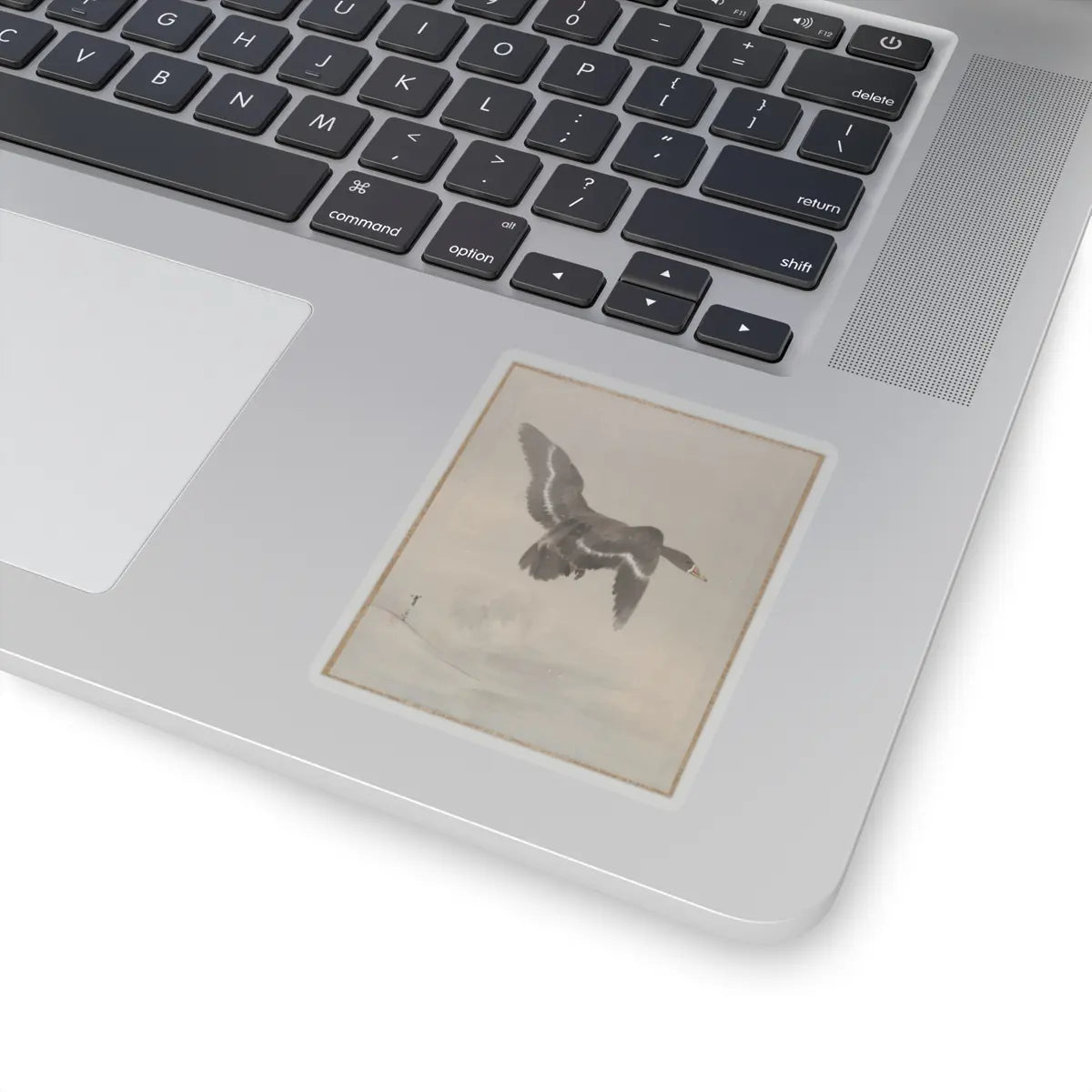 Watanabe Seitei - Flying Goose - ca. 1887 - STICKER Vinyl Kiss-Cut Decal