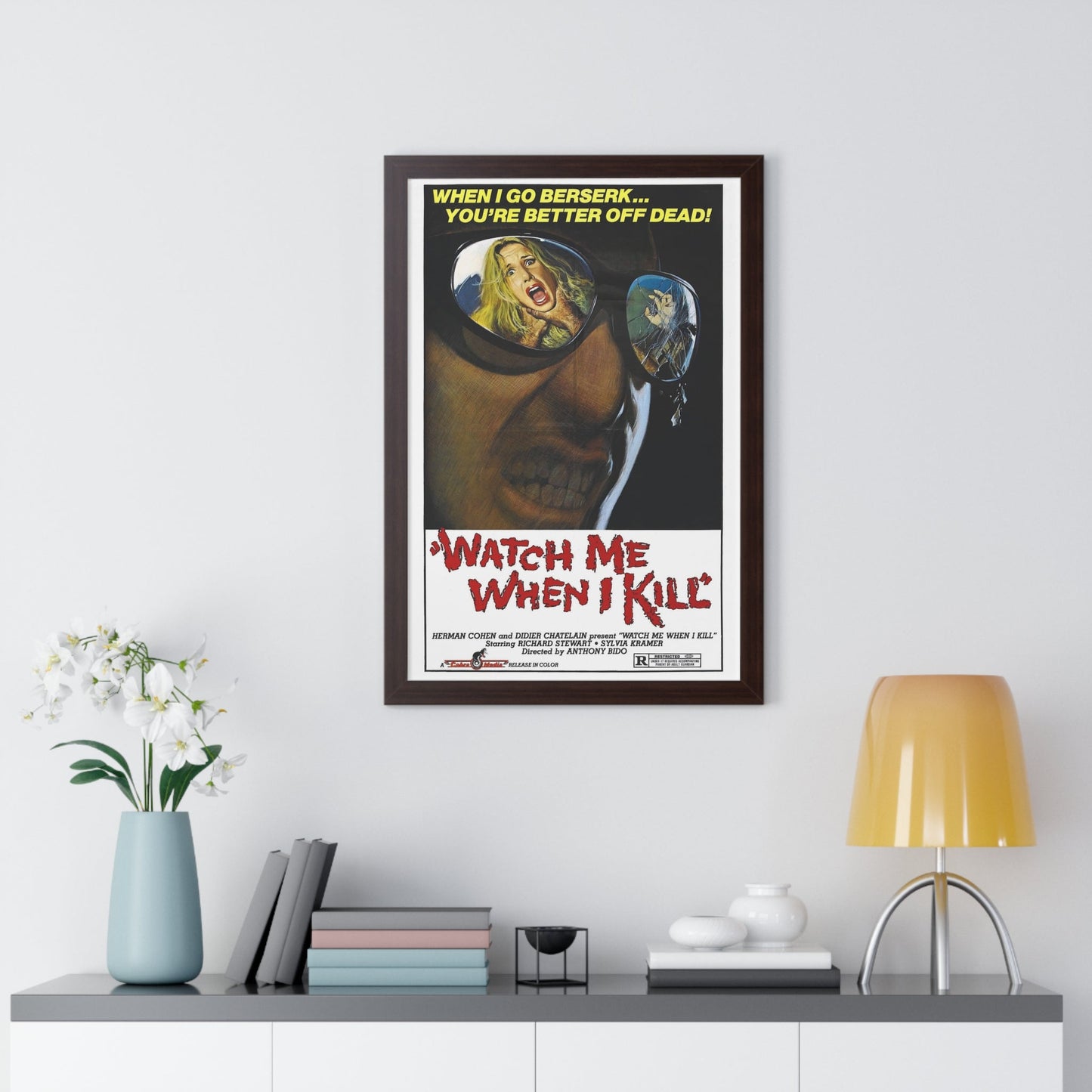 WATCH ME WHEN I KILL 1977 - Framed Movie Poster-The Sticker Space