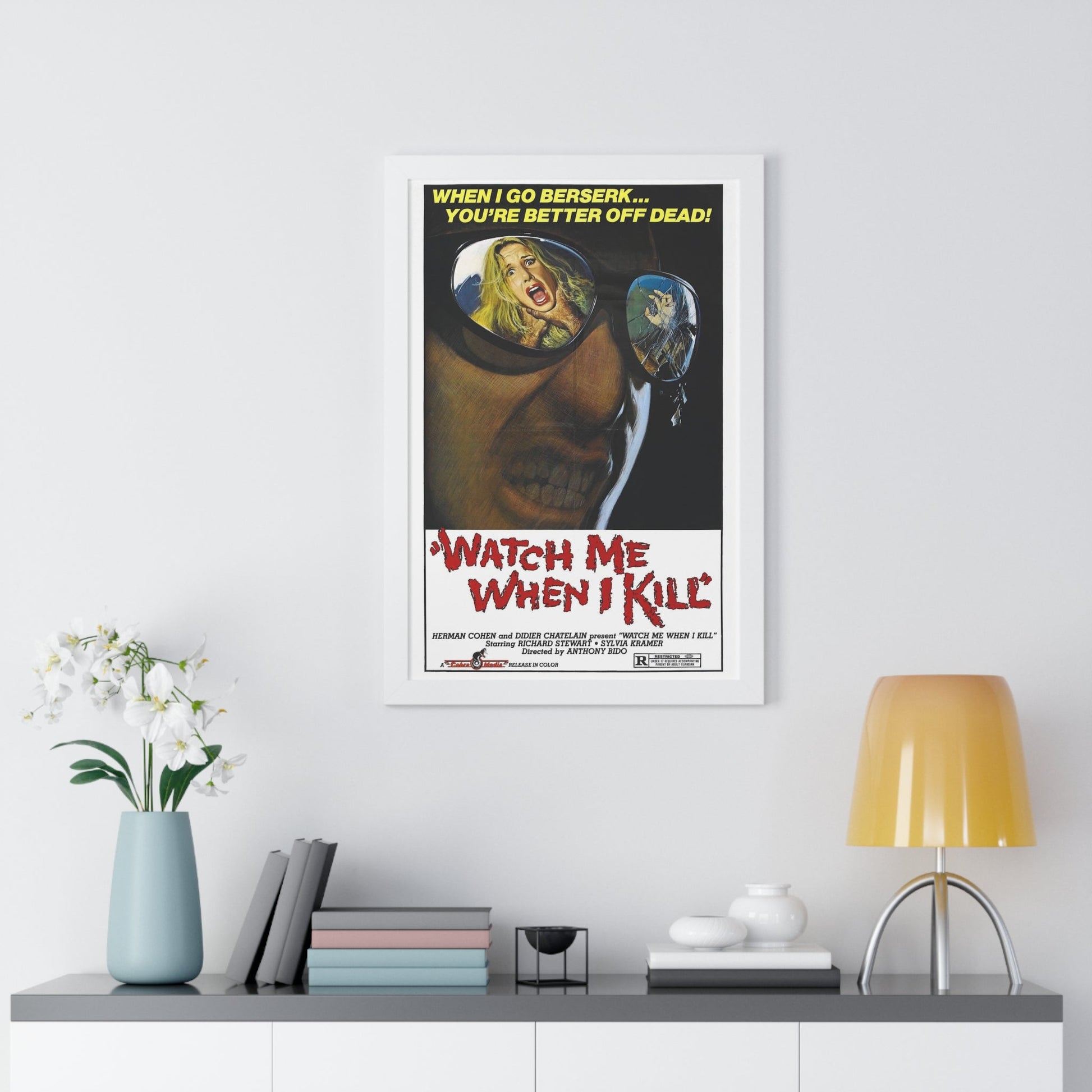 WATCH ME WHEN I KILL 1977 - Framed Movie Poster-The Sticker Space